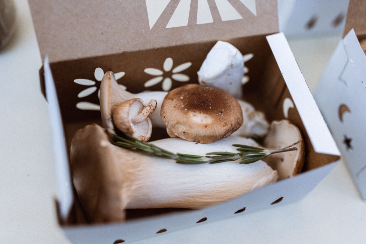 My County Mushrooms at the market