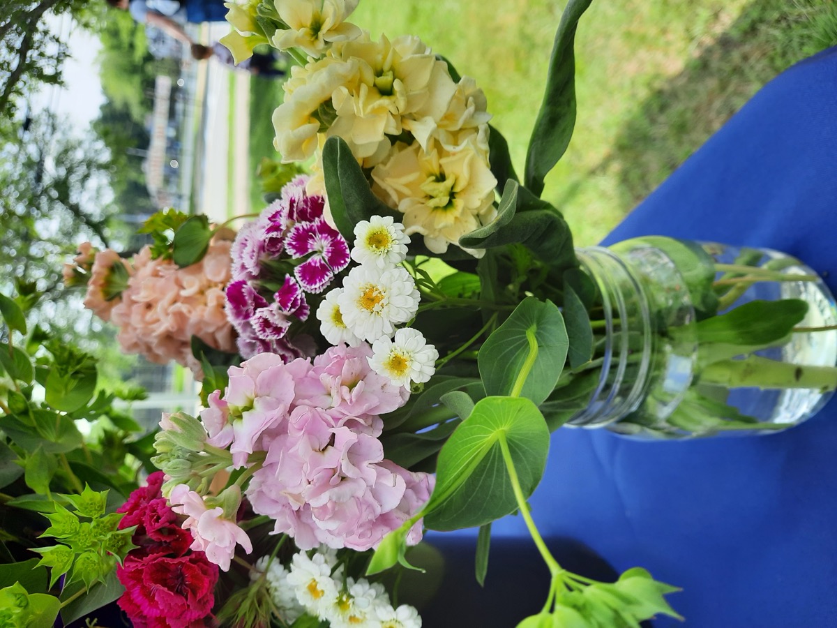 Never Enough Flowers at the market