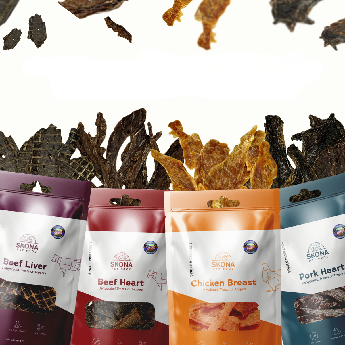 Skona Pet Food at the market